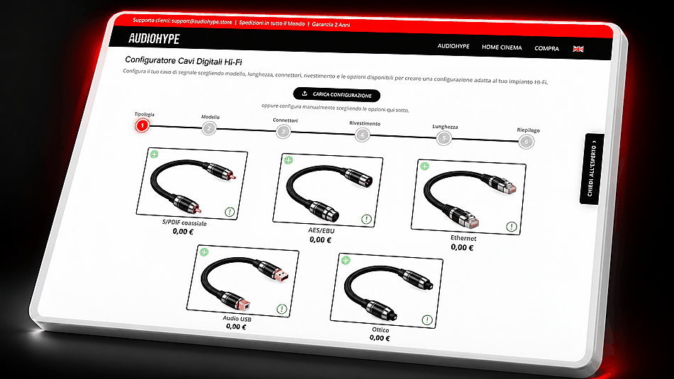 BuildHype digital cable product configurator placeholder